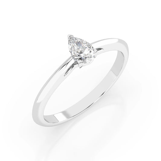 Solitaire Ring (Pear), 0.3 ct — 101-10190(0.30)PAR