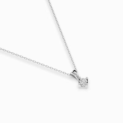 Solitaire Necklace (Round), 0.08 ct — 104-10014(2.7)