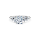 Cushion Lab Grown Diamond Classic Pave Eternity Ring 2.0ct by Qutahia Jewellery
