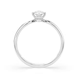 Solitaire Diamond Ring Round 0.3ct by Qutahia Jewellery