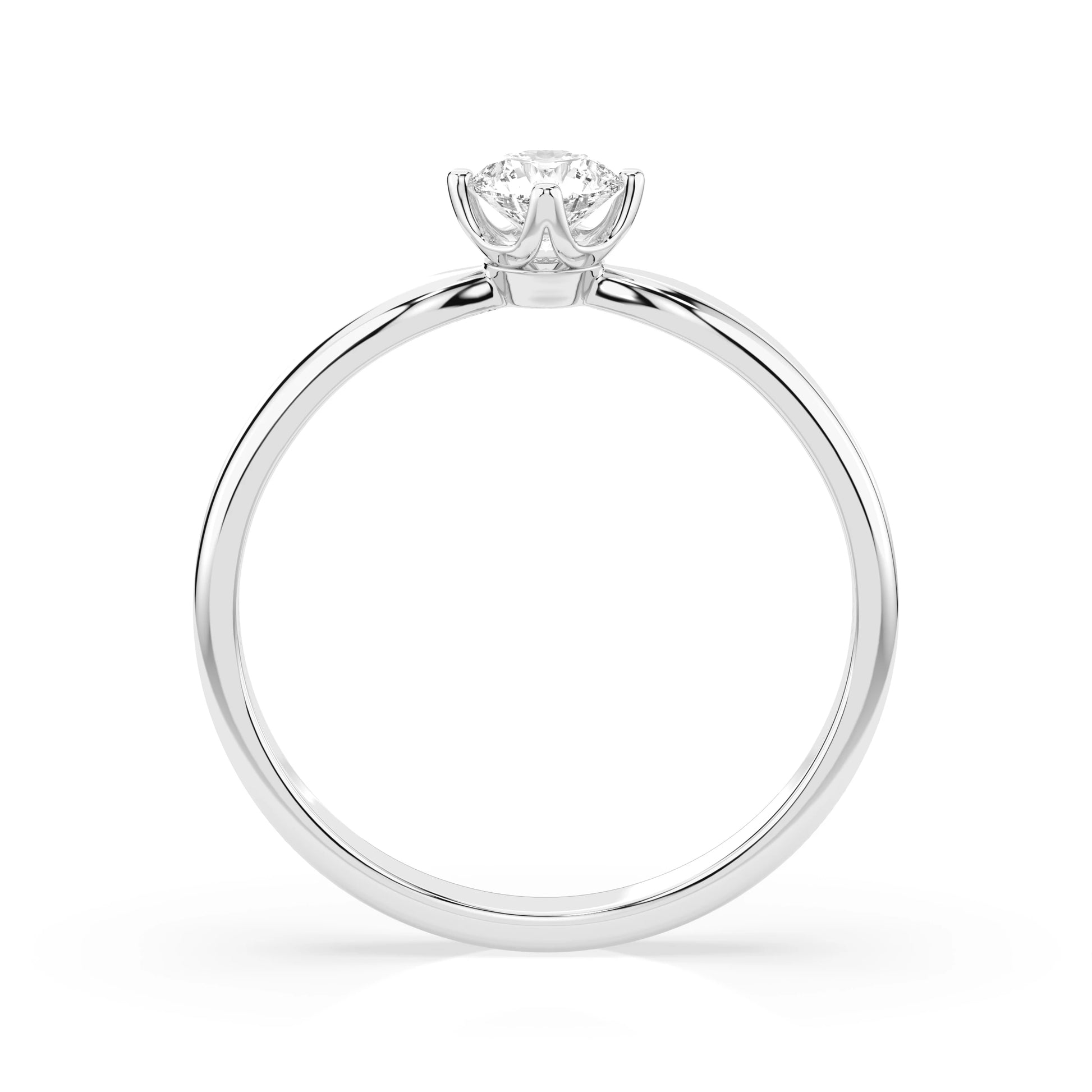 Solitaire Ring (Round), 0.3 ct — 101-10041(4.2)