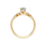Cushion Lab Grown Diamond Classic Pave Eternity Ring 1.0ct by Qutahia Jewellery