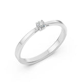 Solitaire Ring (Round), 0.06 ct — 101-10012/1(2.5)