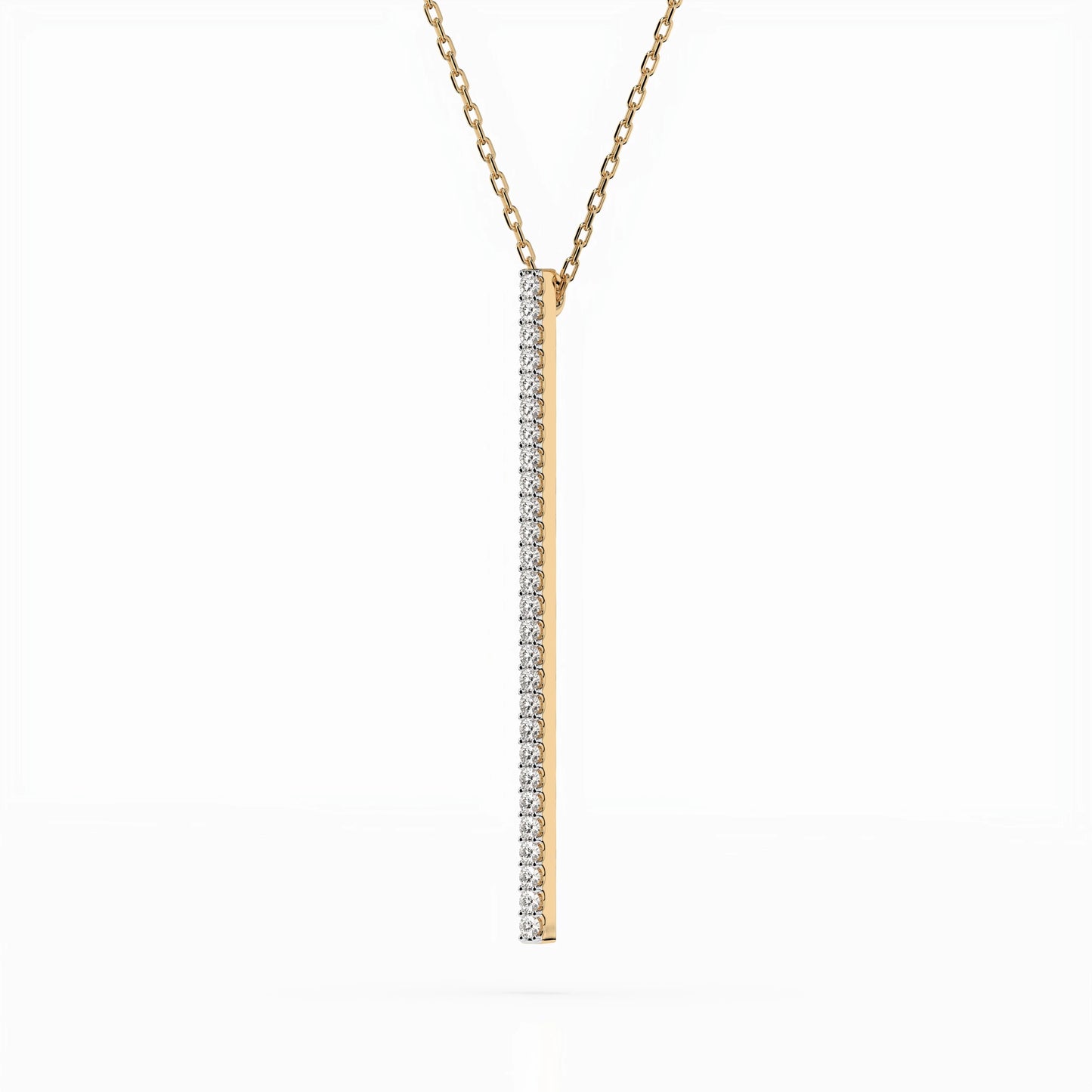 Minimalism Necklace (Round), 0.14 ct — 104-10050