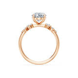 Oval Lab Grown Diamond Classic Pave Eternity Ring 2.0ct by Qutahia Jewellery