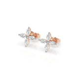 Illusion Diamond Earrings Marquise 0.8ct by Qutahia Jewellery
