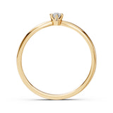 Solitaire Ring (Round), 0.1 ct — 101-10040(3.0)