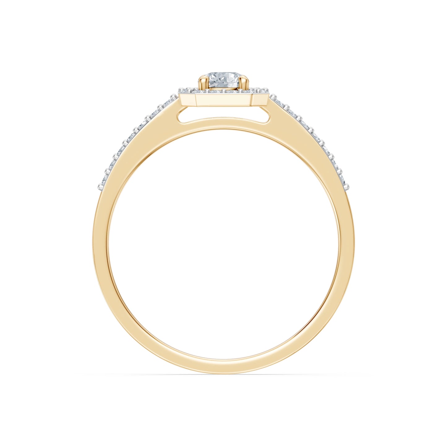 Solitaire Eternity Ring, 0.2 ct — 101-10118/2(3.7)