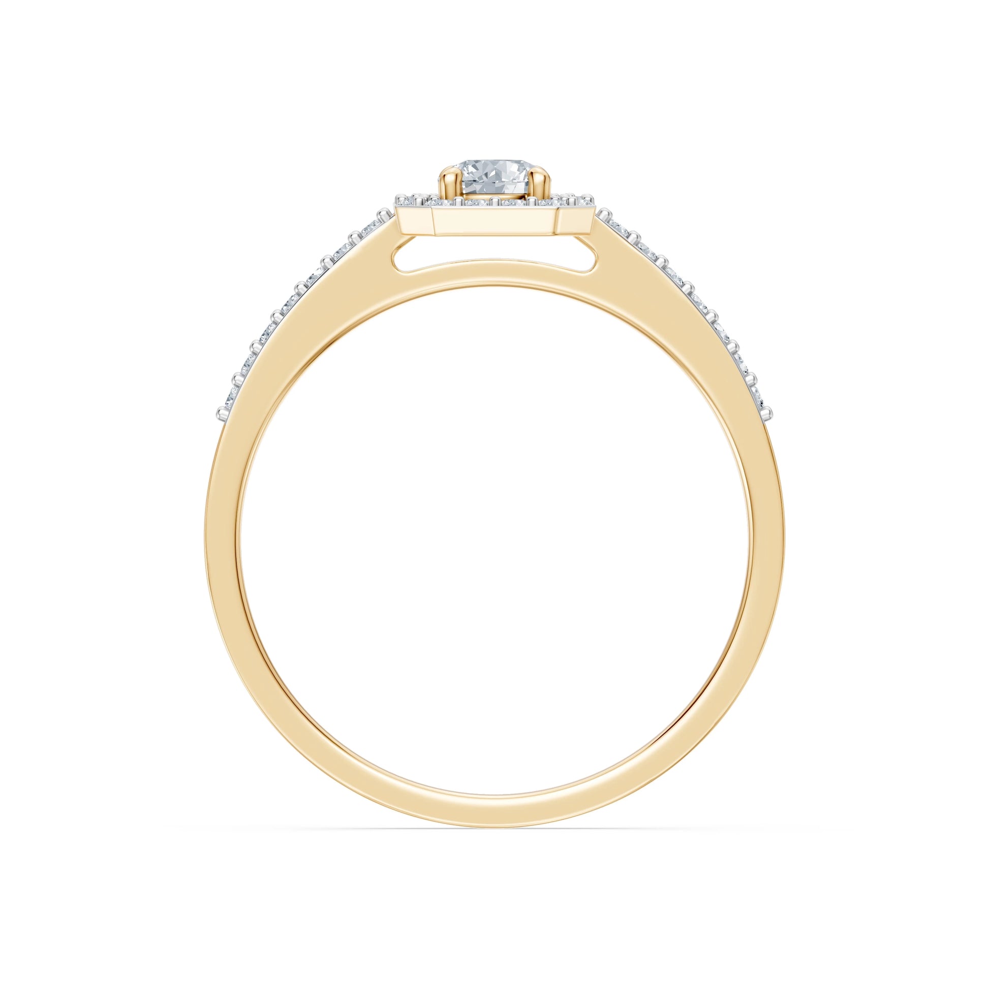 Solitaire Eternity Ring, 0.2 ct — 101-10118/2(3.7)