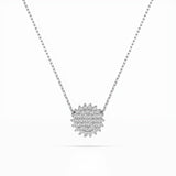 Illusion Diamond Necklace Round 0.15ct by Qutahia Jewellery