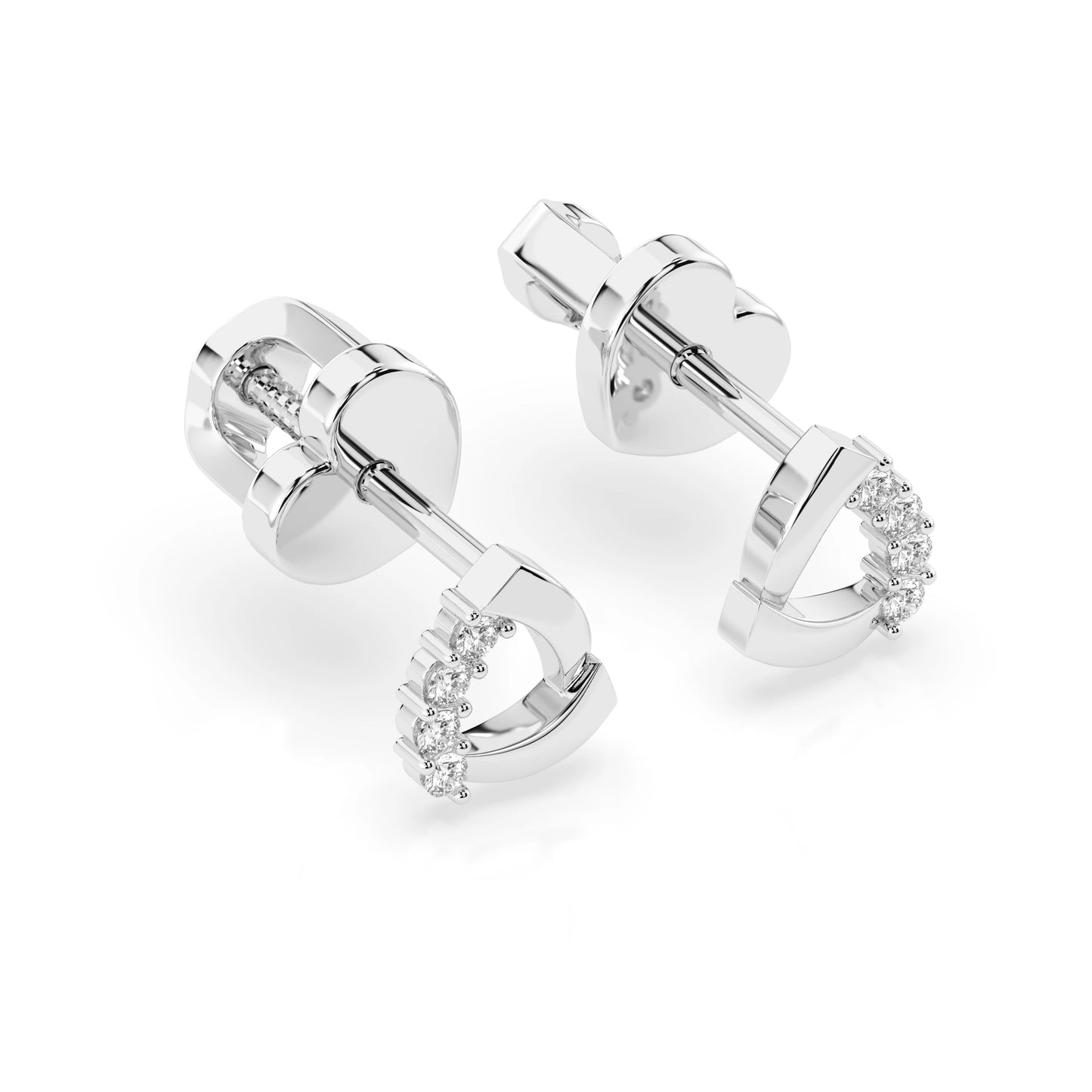Minimalism Earring (Round), 0.05 ct — 102-10061