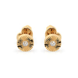 Small Diamond Earrings Round 0.04ct by Qutahia Jewellery