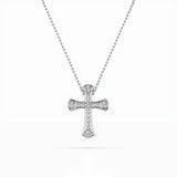 Delicate Diamond Necklace Round 0.06ct by Qutahia Jewellery