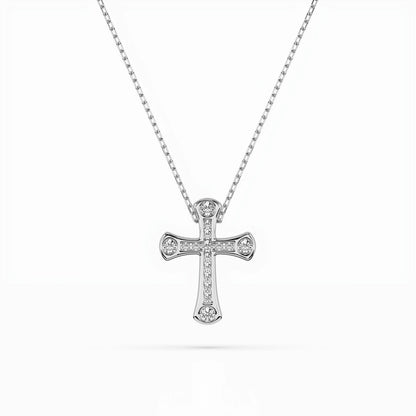 Minimalism Necklace (Round), 0.06 ct — 104-10009