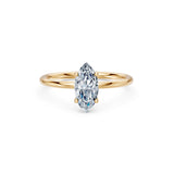 Marquise Lab Grown Diamond Micro Pave Engagement Ring 1.0ct by Qutahia Jewellery