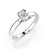 Solitaire Diamond Ring Round 0.3ct by Qutahia Jewellery