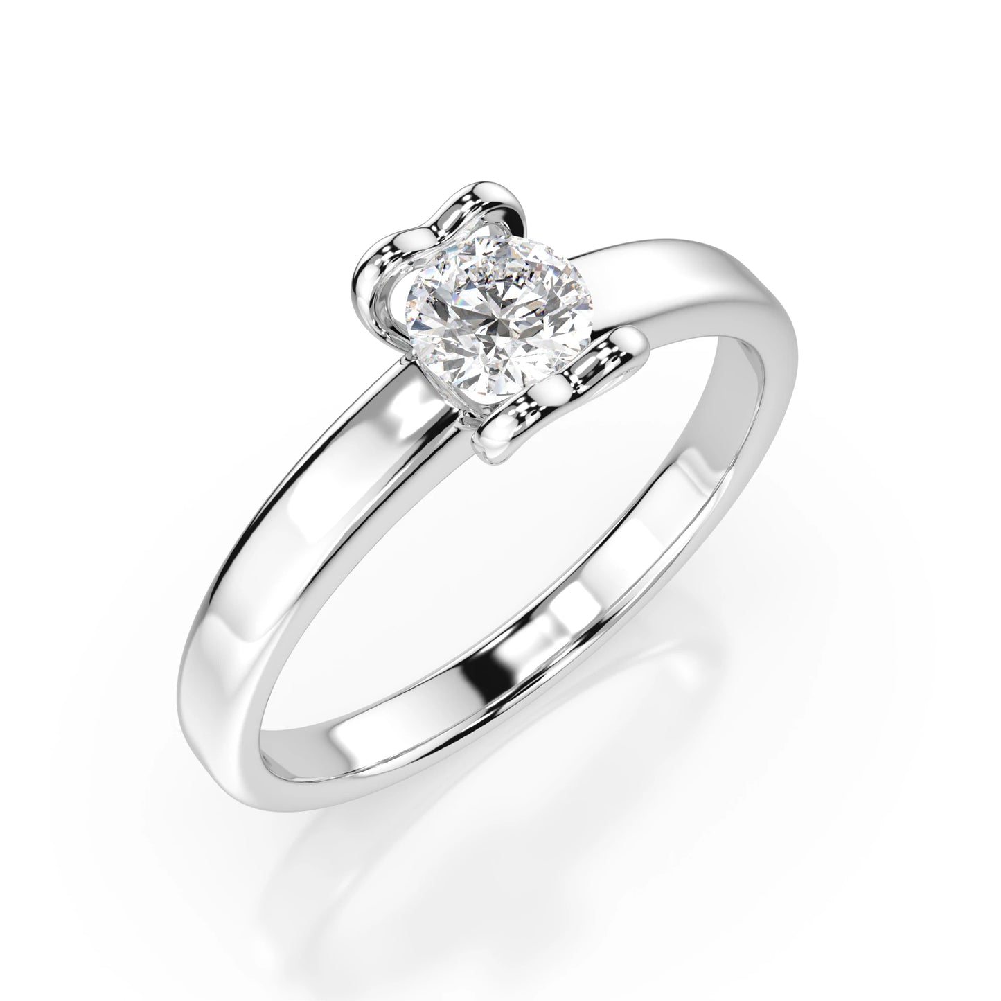 Solitaire Ring (Round), 0.3 ct — 101-10013(4.2)