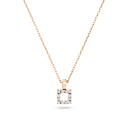 Minimalism Necklace (Round), 0.06 ct — 104-10079
