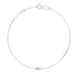 Diamond Bracelet Gold Round 0.03ct by Qutahia Jewellery