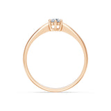 Round Brilliant Diamond Classic Solitaire Engagement Ring 0.2ct by Qutahia Jewellery