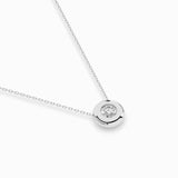Diamond Pendant Necklace Round 0.25ct by Qutahia Jewellery