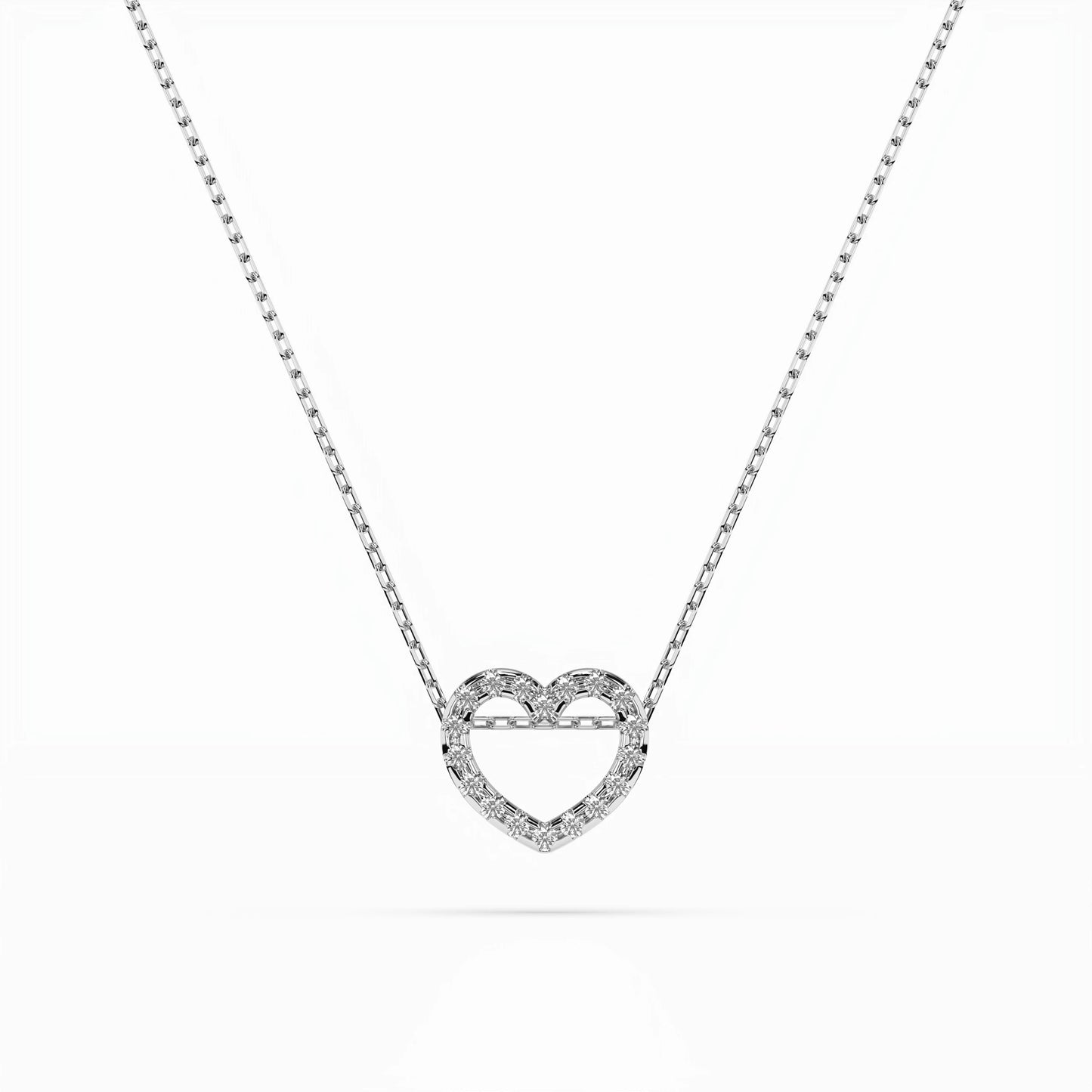 Minimalism Necklace (Round), 0.09 ct — 104-10051