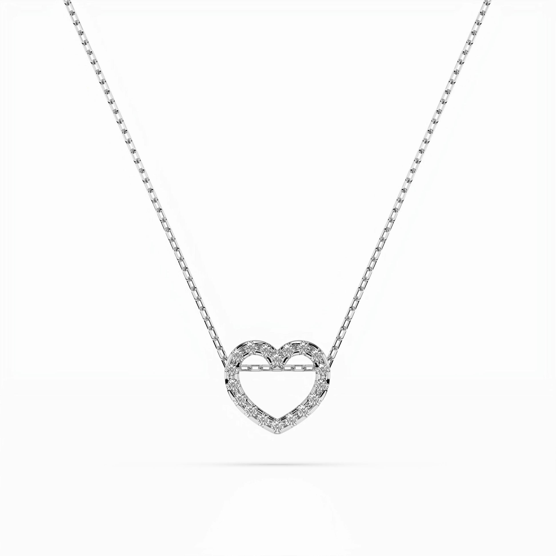 Minimalism Necklace (Round), 0.09 ct — 104-10051