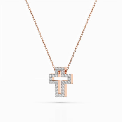 Minimalism Necklace (Round), 0.17 ct — 104-10030
