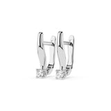 Solitaire English Lock Earring (Round), 0.12 ct β 102-10035(2.5)