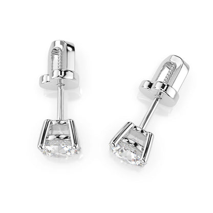 Solitaire Butterfly Earring (Round), 1.0 ct — 102-10012/1(5.1)
