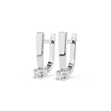 Small Diamond Earrings Round 0.15ct by Qutahia Jewellery
