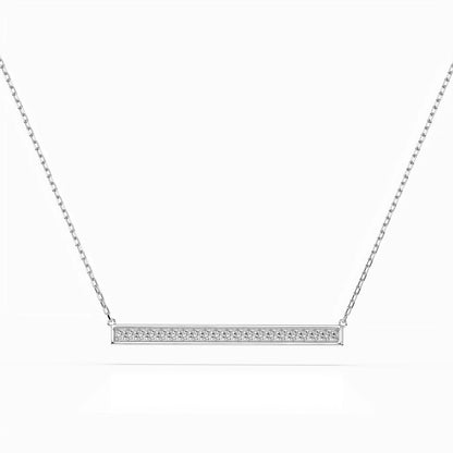 Minimalism Necklace (Round), 0.12 ct — 104-10024