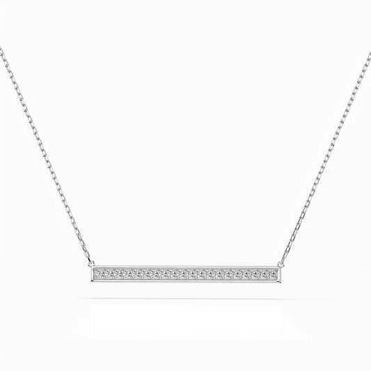 Minimalism Necklace (Round), 0.12 ct — 104-10024