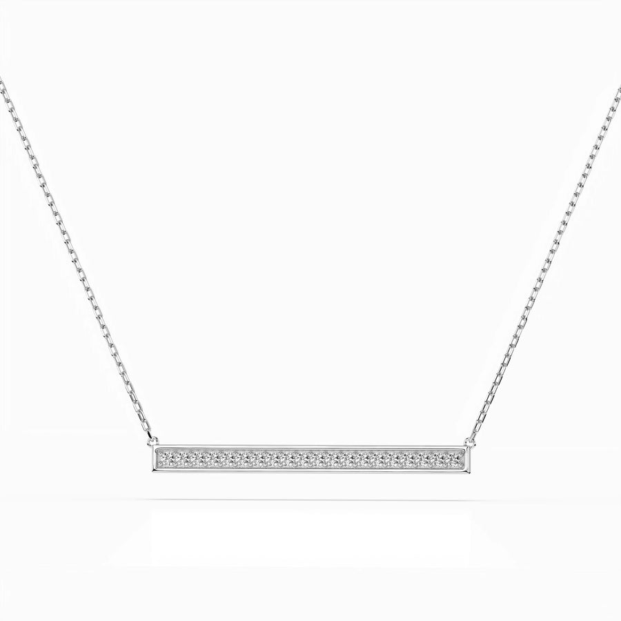 Minimalism Necklace (Round), 0.12 ct — 104-10024