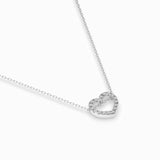 Delicate Diamond Necklace Round 0.09ct by Qutahia Jewellery