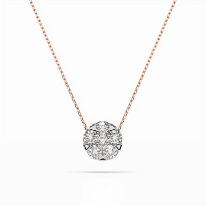 Illusion Necklace (Round), 0.1 ct — 104-10033(3.0)