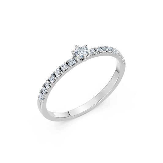 Solitaire Eternity Ring, 0.09 ct — 101-10126/3(2.8)