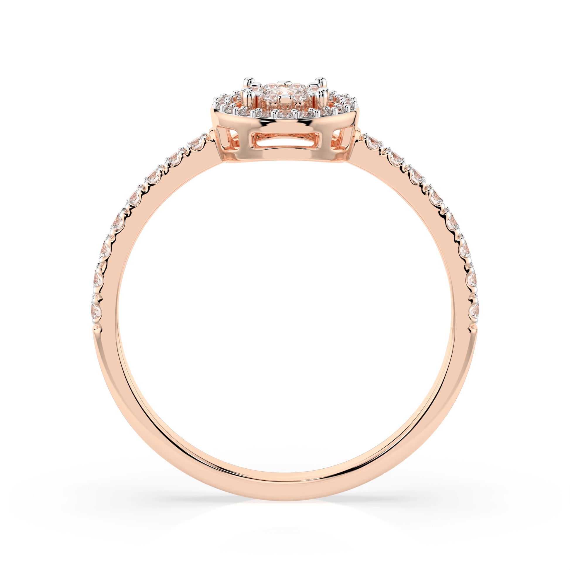 Illusion Ring (Round), 0.06 ct — 101-10018(2.5)