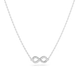 Delicate Diamond Necklace Round 0.05ct by Qutahia Jewellery