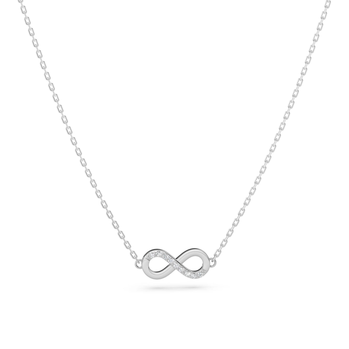 Minimalism Necklace (Round), 0.05 ct — 104-10072