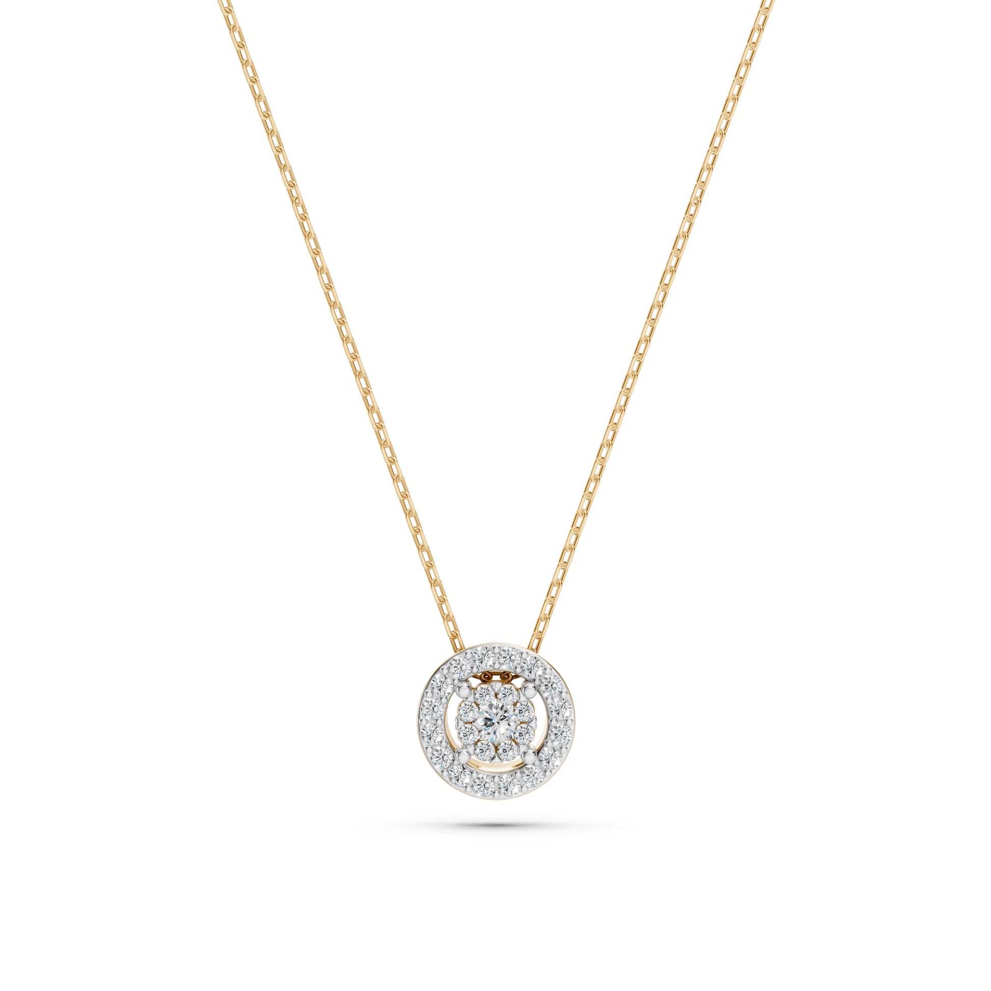 Illusion Necklace (Round), 0.03 ct — 104-10002(2.0)