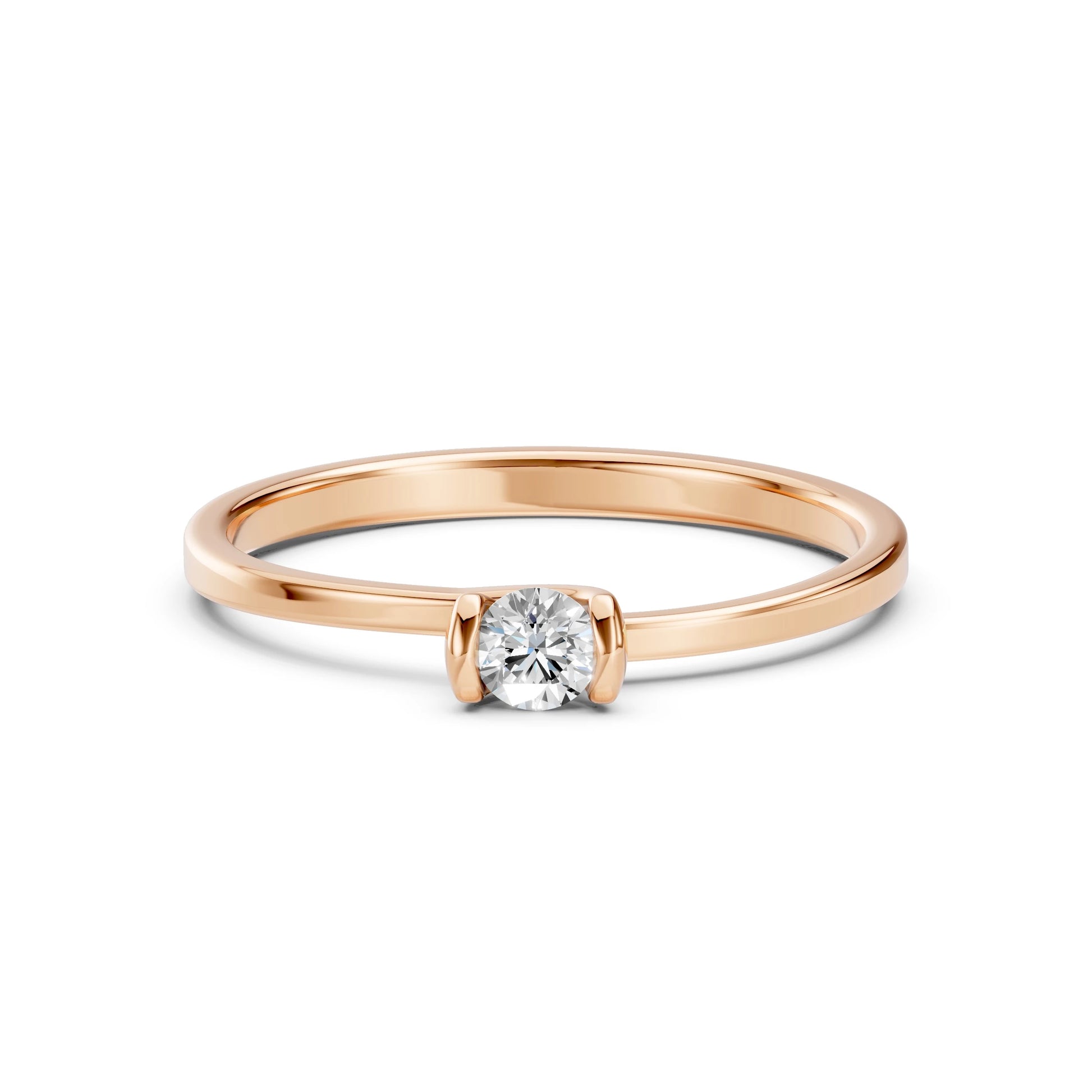 Solitaire Ring (Round), 0.15 ct — 101-10016(3.4)