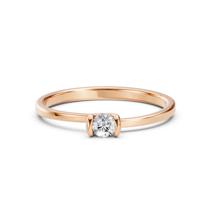 Solitaire Ring (Round), 0.15 ct — 101-10016(3.4)