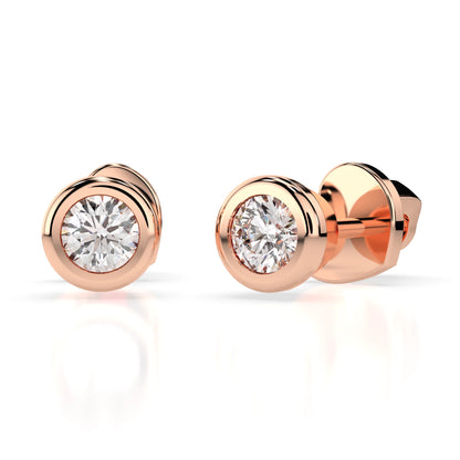 Solitaire Butterfly Earring (Round), 0.3 ct — 102-10010(3.4)