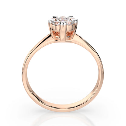 Illusion Ring (Round), 0.1 ct — 101-10015/1(3.0)