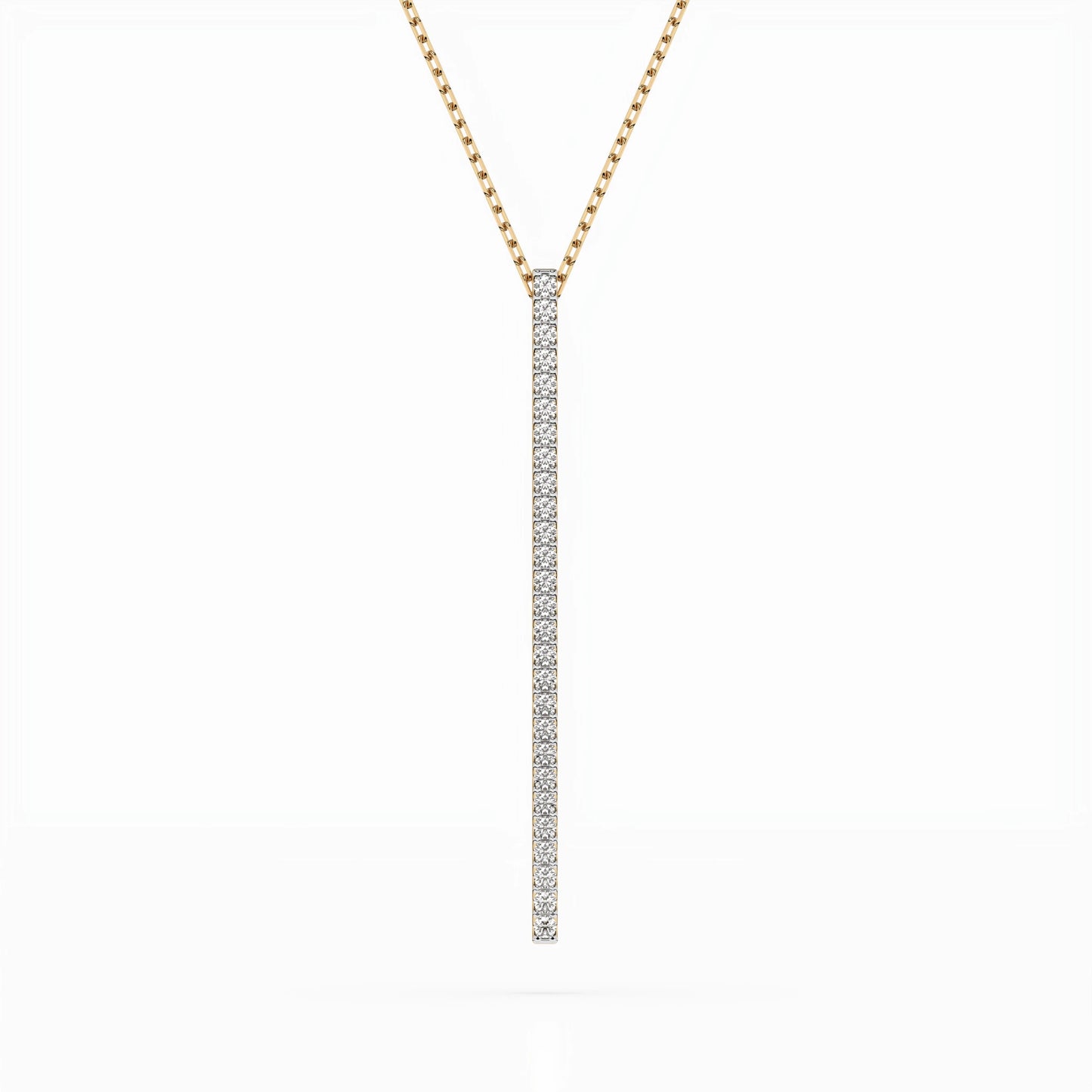 Minimalism Necklace (Round), 0.14 ct — 104-10050