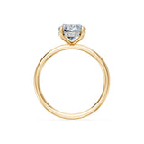 Oval Lab Grown Diamond Micro Pave Engagement Ring 2.0ct by Qutahia Jewellery