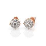 Diamond Eternity Earrings Round 0.12ct by Qutahia Jewellery