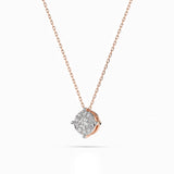 Diamond Eternity Necklace Round 0.06ct by Qutahia Jewellery