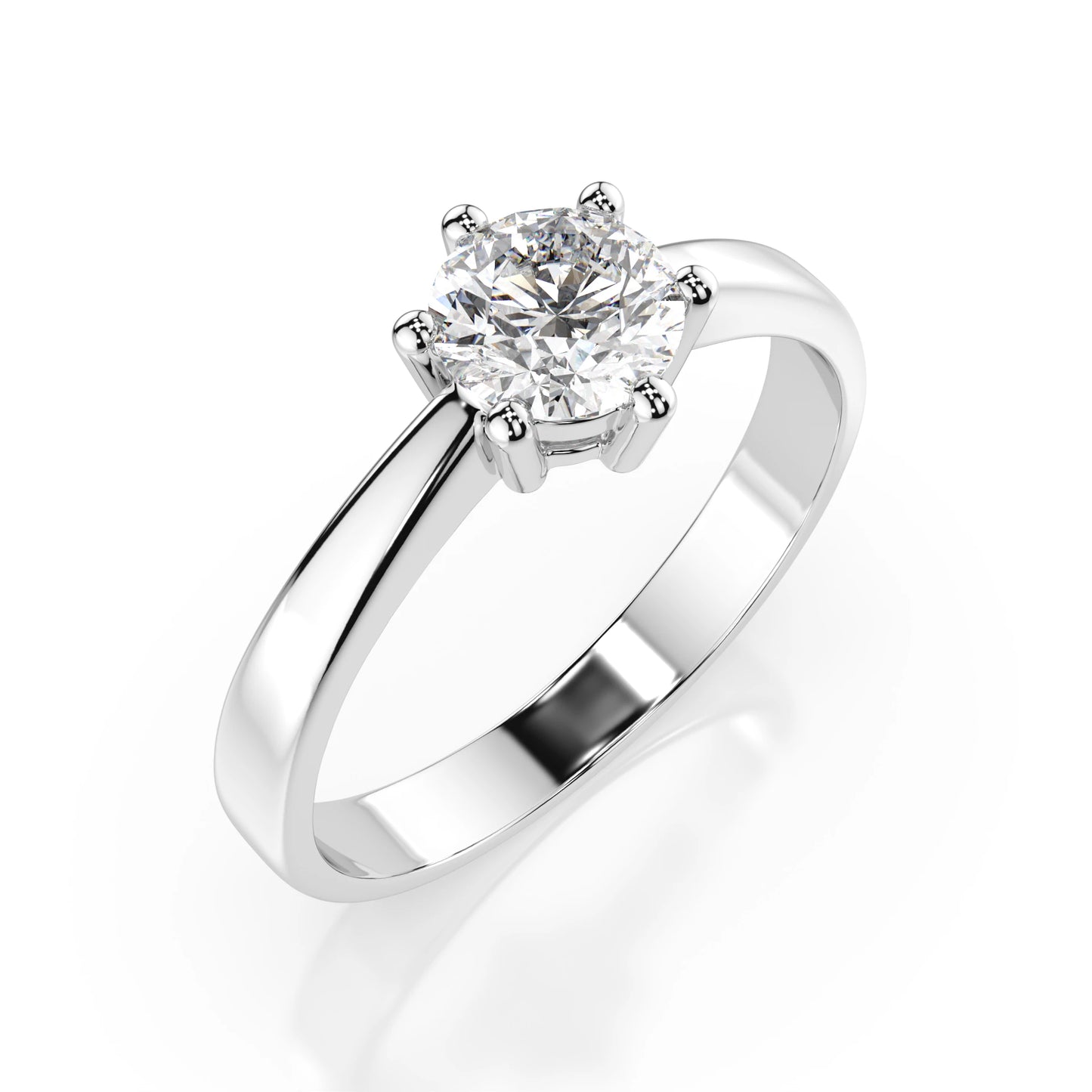 Solitaire Ring (Round), 0.4 ct — 101-10151(4.7)